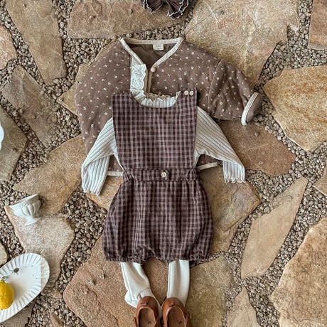 bebeholic/43. coocoo overalls suit S(3-6M)-XL(18-24M)