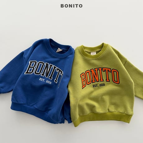 bonito/58. bonny patch embroidery man-to-man JS-JM