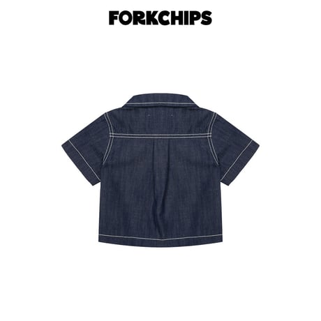 forkchips/98. burdy denim shirt M-XL