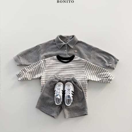 bonito/71. terry set collar T-shirt 12M-XL