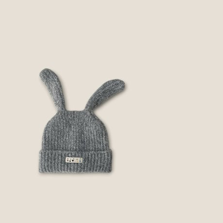 dudie/103. long Ear knit hat FREE(50-52CM)