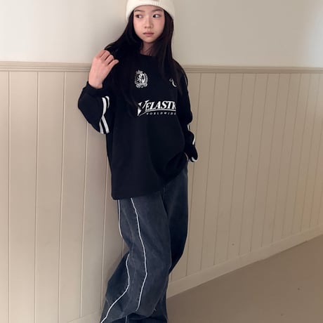 comma/86. sleeve two line T-shirt 140-150