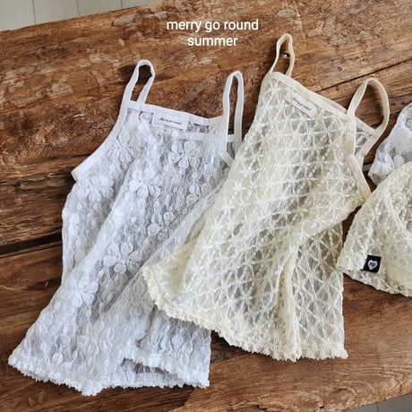 merrygoround/43. lace long sleeveless XS-2XL