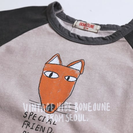 boneoune/52. raglan T-shirt XS-XL