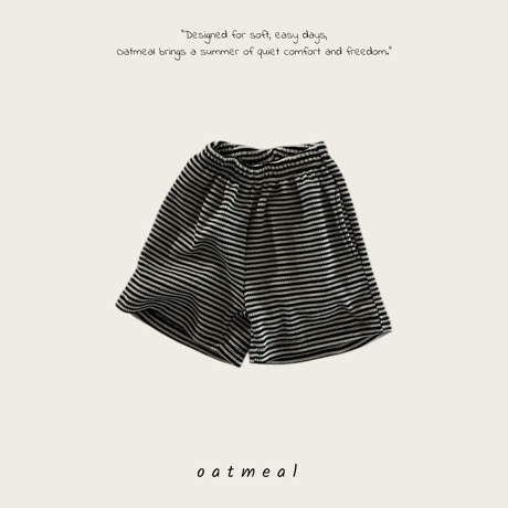 oatmeal/10. mini st half pants XS-XL