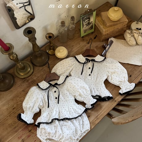 marron/51. dot suit 6M-18M