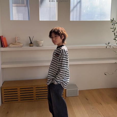 owen/20. happy stripe T-shirt JS-JXL