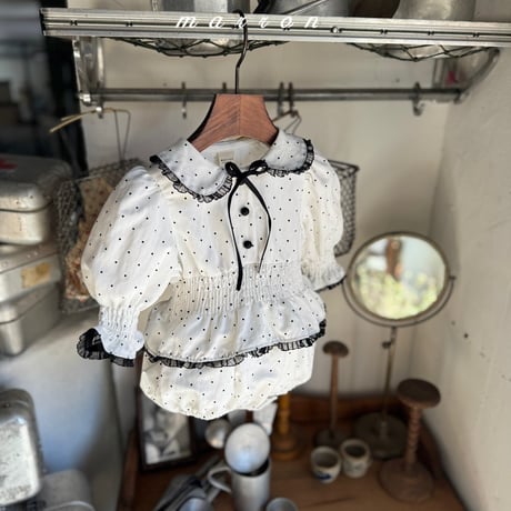 marron/51. dot suit 6M-18M
