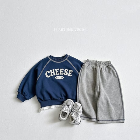 vividi/128. cheese stitch man-to-man JS-JM