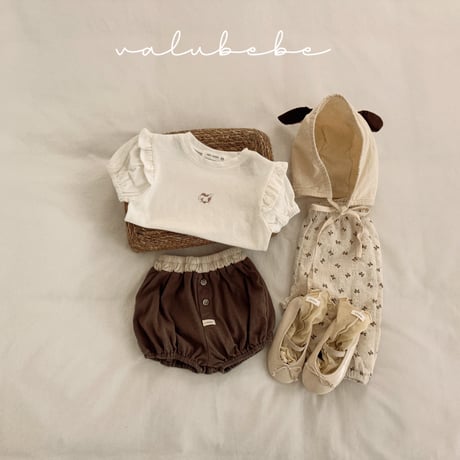 valubebe/77. two color button pumpkin pants 6M-S