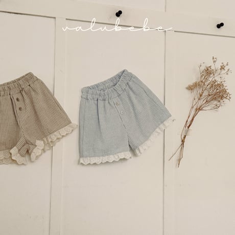 valubebe/76. classic lace half pants 6M-S