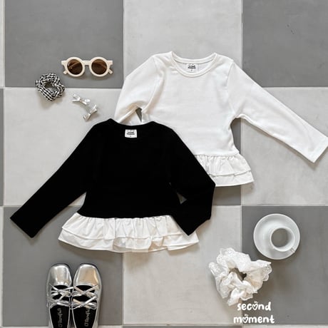 secondmoment/57. obje golgi fril T-shirt JS-JL