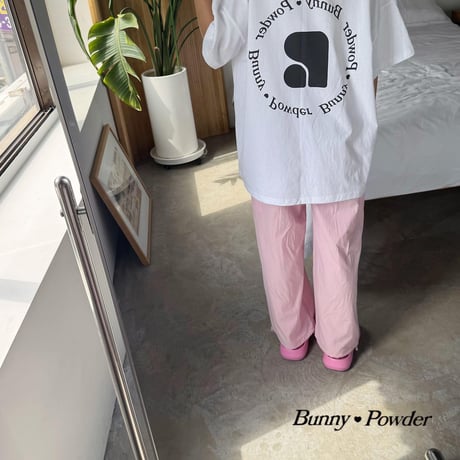 bunnypowder/87. bunny half t T-shirt ADULT