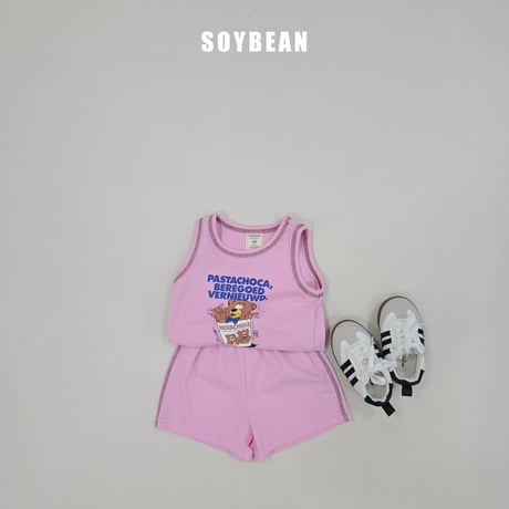 soybean/166. plan ) bear vintage updown set JS-JM