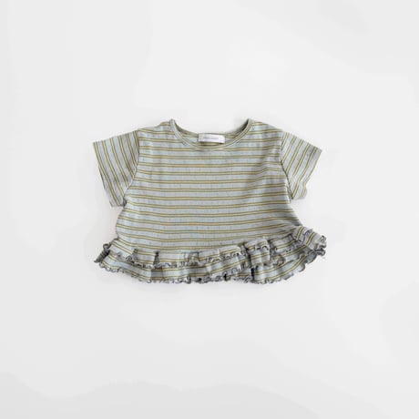 urbanrabbit/22. Stripe Frill Tee XS-XL