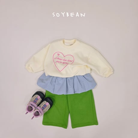 soybean/66. check pumpkin wide pants JS-JM