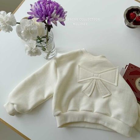 melikey/34. butterfly ribbon man-to-man JS-JM
