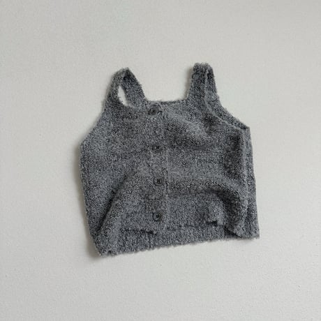 atomeme/10. Ecru Knit Vest S-XL
