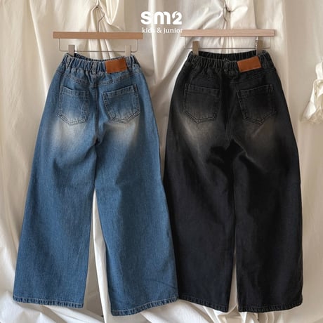 sm2/18. wide denim pants 9-17