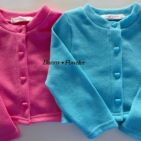 bunnypowder/59. heart button cardigan S-XL