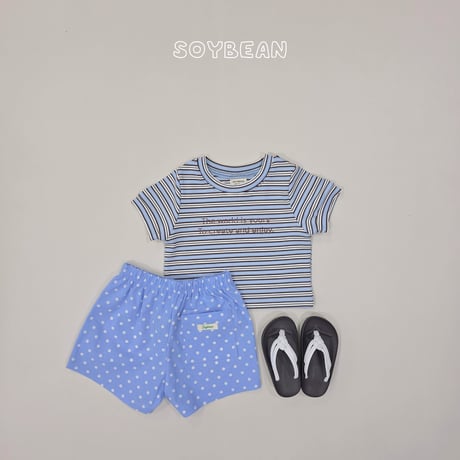 soybean/88. plan ) dot kongkong half pants XS-XL