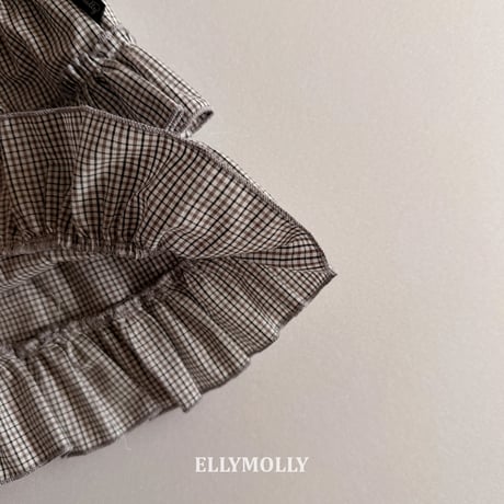 ellymolly/136. ruru check kangkang pants 13-15