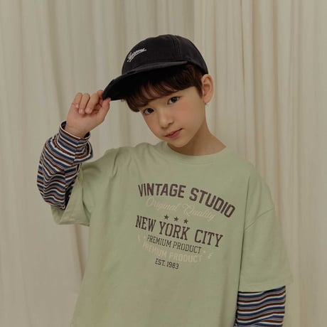 heydo/7. vintage double T-shirt S-XL