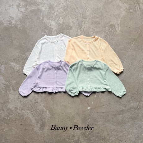 bunnypowder/194. flower button cardigan S-XL