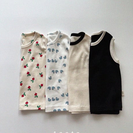 aosta/3. Lip sleeveless T S-2XL