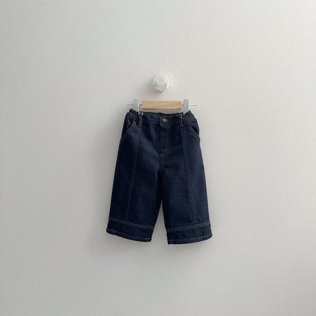 minirobe/26. Non-fade panel denim pants S-XL