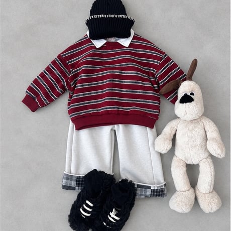 erinj/15. popcorn collar man-to-man S-XL