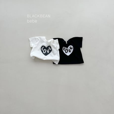 blackbean/23. heart bebe T-shirt S-M