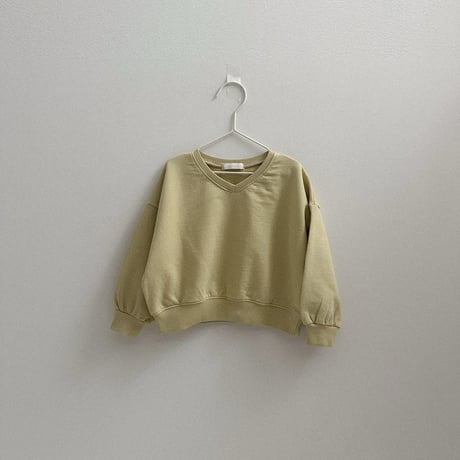 minirobe/16.  Low V-Neck Sweatshirt  S-XL