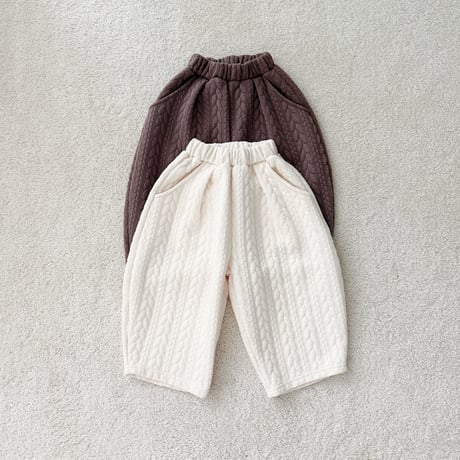 urbanrabbit/35. Cable Quilted Pants JS-JM