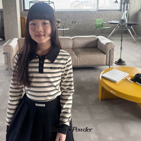 bunnypowder/79. high collar T-shirt S-XL