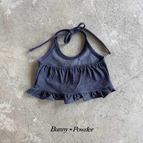 bunnypowder/209. denim holter bustier 2XL-4XL