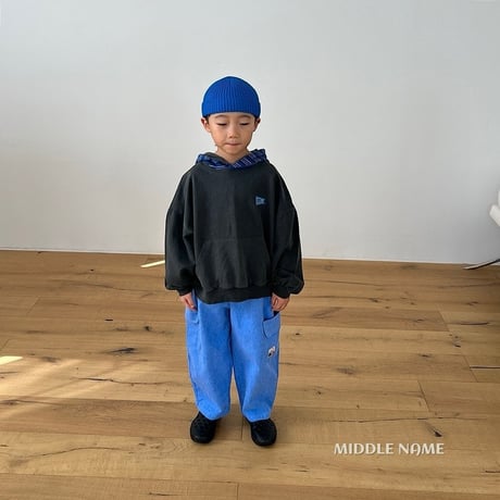 middlename/23. ss two color hood T-shirt JS-JM