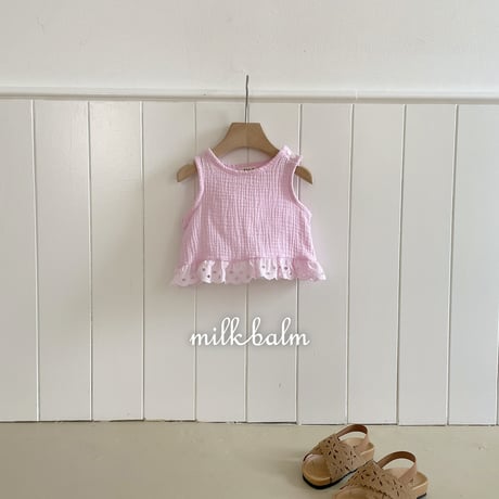 milkbalm/22. pure punching blouse XS-XL