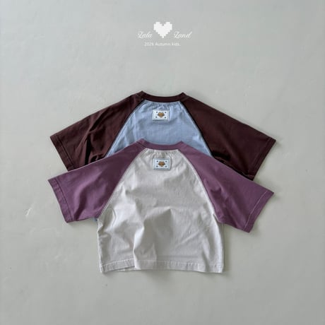 lalaland/22. latte raglan T-shirt XS-XL