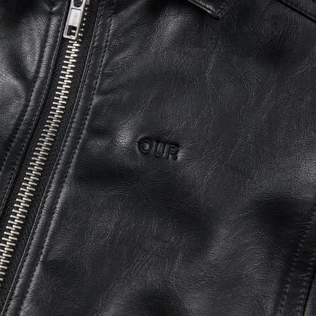 our/77. our ledder jacket S-XL
