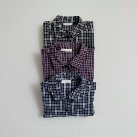 minirobe/15.  Lia Check Shirt  S-XL
