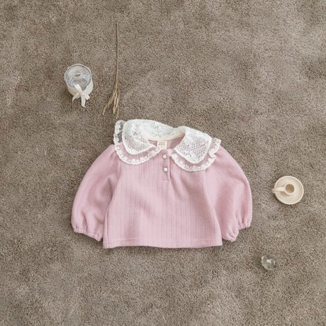 bebeholic/29. may collar T-shirt S(3-6M)-XL(18-24M)