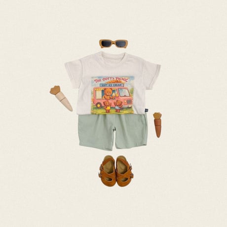oottbebe/74. otte picnic ( kids ) T-shirt XS(1-2Y)-XL(6-7Y)