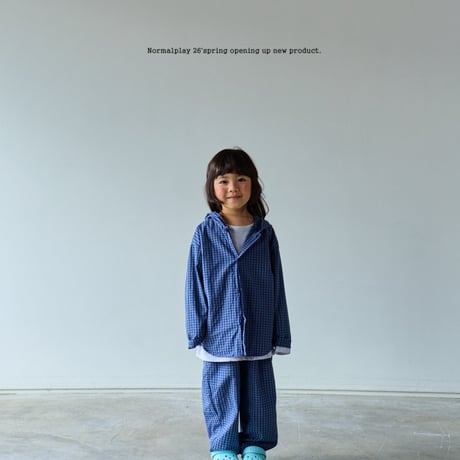 normalplay/69. peter check hood shirt 12M-XL