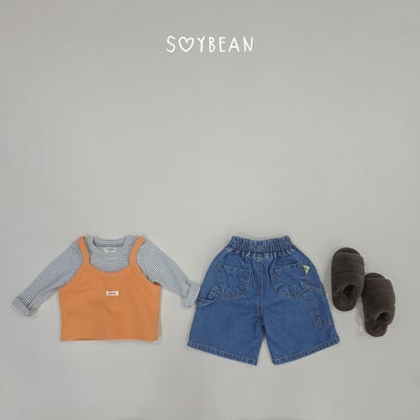 soybean/63. plan ) denim bermuda pants XS-XL
