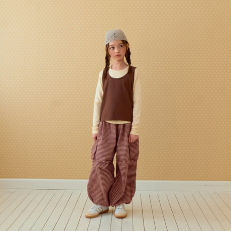 minimal/20. volumn checker pants JS-JM