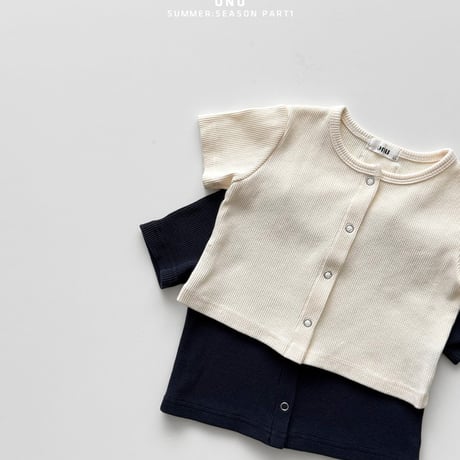 onu/27. waffle half t cardigan XS-XL