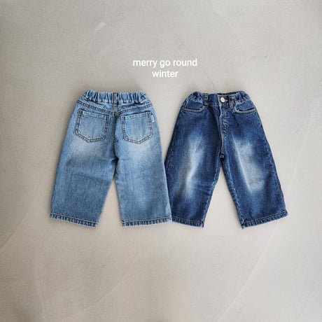 merrygoround/9. bonding wide denim XS-2XL