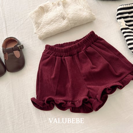 valubebe/64. corduroy fril half pants 6M-S
