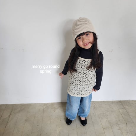 merrygoround/35. lace long sleeveless XS-2XL